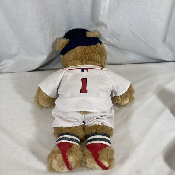 Build A Bear Boston Red Sox Uniform Jersey Pants Socks Hat 17 Inches Teddy Gift - Picture 8 of 11